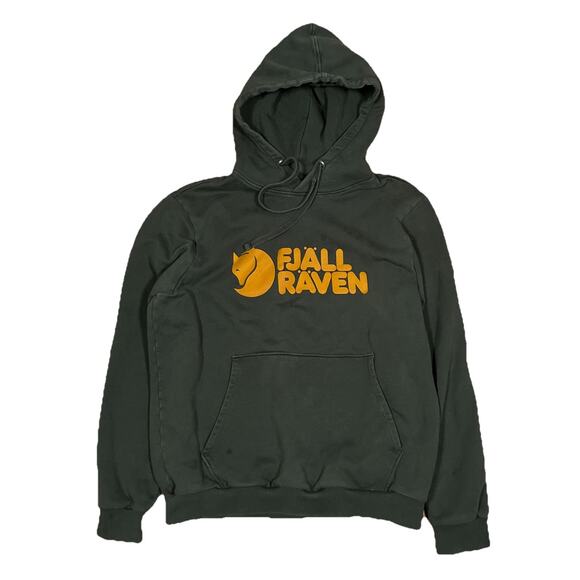 Fjallraven Other - Fjallraven Logo Hoodie Mens Medium Green Pullover Sweatshirt Logo 84144